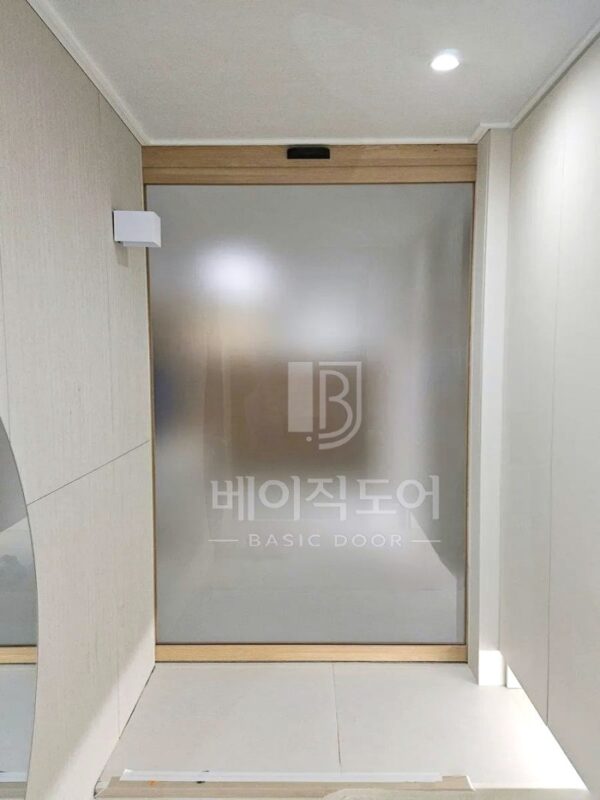 용인 수지 동보1차 원슬라이딩 자동 도어 시공 전후 시공 사진 4